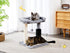 Small 4-in-1 Cat Tree Tower w/ Self-Groomer & Sisal Post