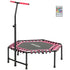 Pink Trampoline for Adults w/ LED Lights & Handle