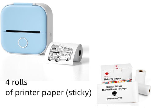 Portable Mini Thermal Label Printer w/ Bluetooth