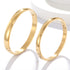 Stainless Steel Couple Bracelets Set (2 Pcs)