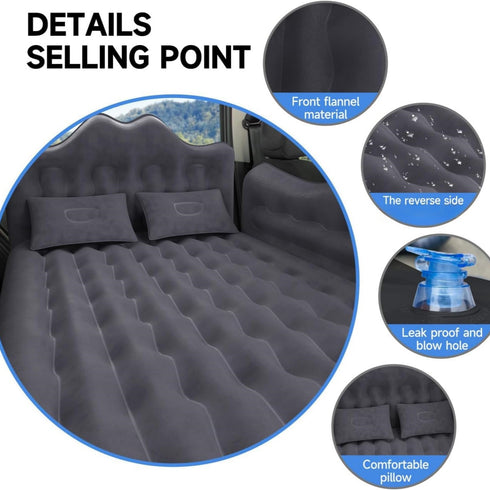 Universal Inflatable Car Air Mattress & Back Seat Camping Bed