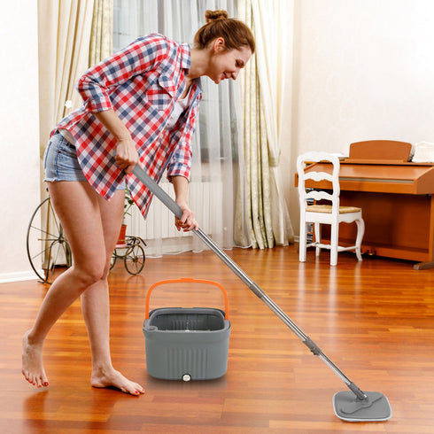Spin Mop & Dual Compartment Bucket System