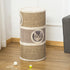 Cat Scratching Barrel Condo w/ 2 Dens & Snuggly Top