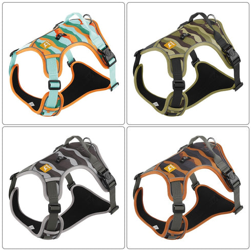 Dog Chest and Back Reflective Commuter Harness & Hand Holding Rope