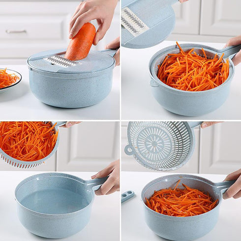 8 In 1 Mandoline Slicer Vegetable Cutter & Grater
