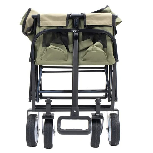 Collapsible Foldable Utility Wagon Cart w/ All-Terrain Wheels