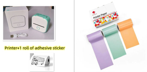 Portable Mini Thermal Label Printer w/ Bluetooth