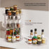 2 Pack Double-Layer Rotating Spice Rack Turntable