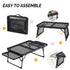 3ft Black Outdoor Portable Folding Table