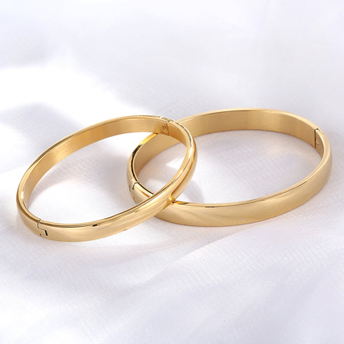 Stainless Steel Couple Bracelets Set (2 Pcs)