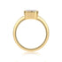 Pagoda Moissanite S925 Gold-Plated Ring
