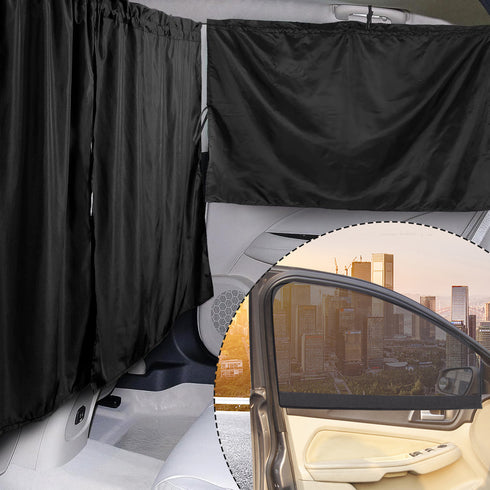 5 Pcs Car Privacy Curtains & Sun Shades