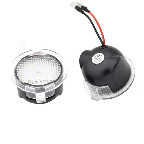 2Pcs Canbus LED Side Mirror Puddle Lights for Ford F150, Mustang, Explorer, 6000K White