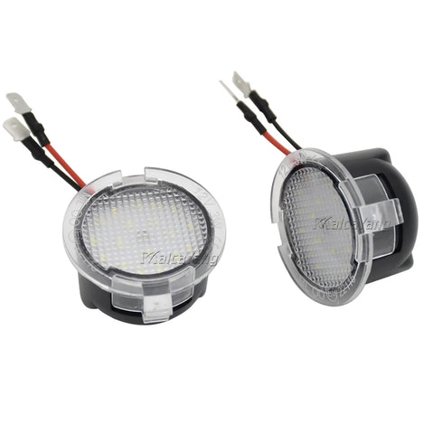 2Pcs Canbus LED Side Mirror Puddle Lights for Ford F150, Mustang, Explorer, 6000K White