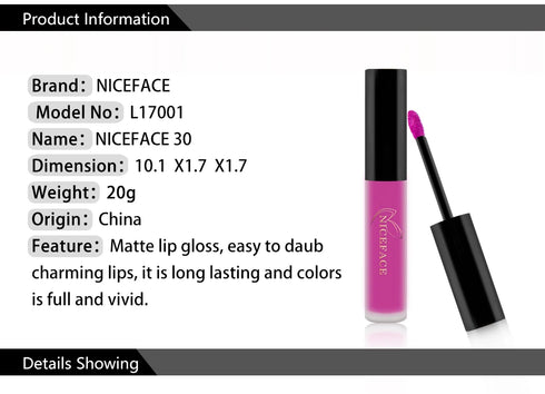 Matte Liquid Lipstick – Waterproof & Long-Lasting