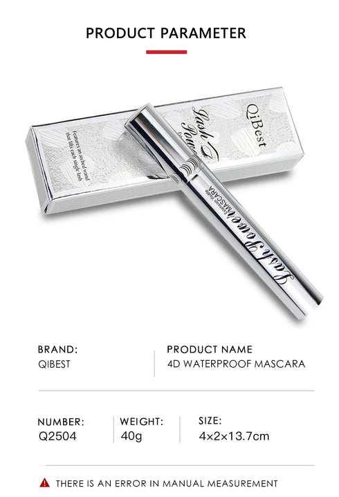 4D Black Mascara – Waterproof & Volumizing