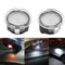 2Pcs Canbus LED side mirror puddle lights for Ford F150, Mustang, Explorer, and Mondeo MK5, emitting 6000K white light.
