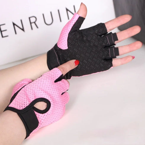 Cycling Fingerless Gloves - Breathable Anti-Slip for Men & Women