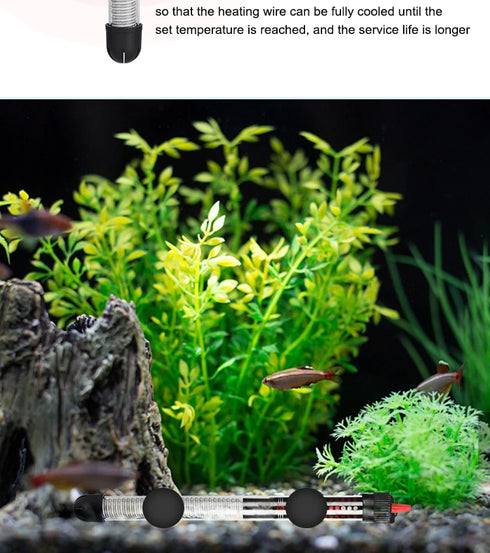 Adjustable Temperature Aquarium Heater Rod - 25W to 300W