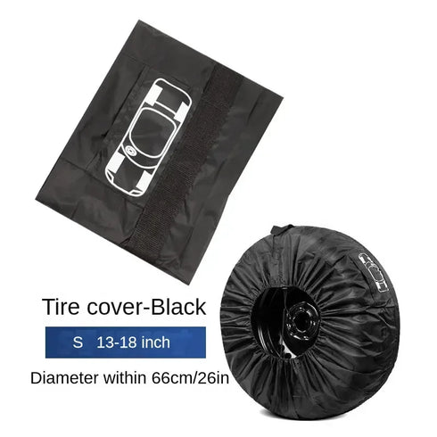 1PCS Universal Car Spare Tire Cover, Dust-proof 210D Oxford Cloth Protector