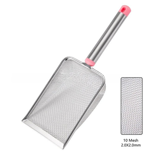 Stainless Steel Cat Litter Scoop - Fine Mesh, Easy to Clean