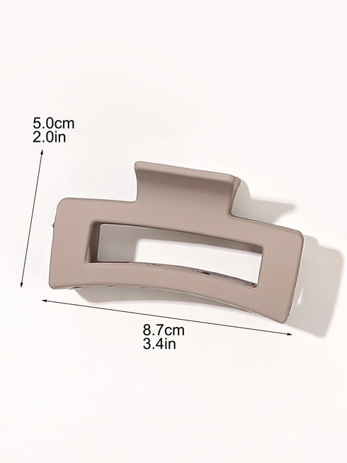 7 Pcs Big Hair Claw Clips – 3.4" Non-Slip Matte Square Clips