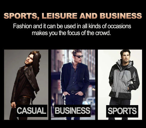 Men's Sports Style Quartz Watch – 46mm Leather Racing Design