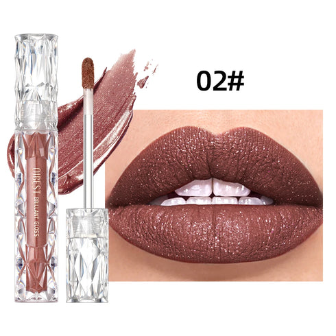 Shimmer Lip Gloss – Diamond Glitter & Waterproof