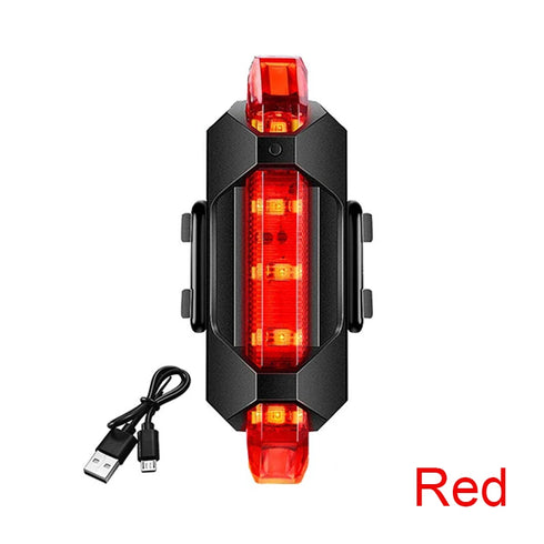 USB Rechargeable Bike Light Set