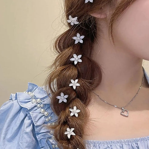10pcs Mini Flower Hair Claw Clips – Stylish Everyday Hair Accessories