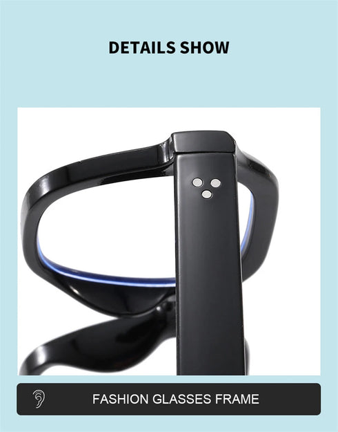Retro Oversized Anti-Blue Light Glasses – Stylish Eyewear for Men & Women