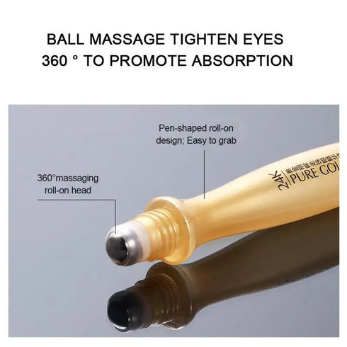 24K Gold Bright Eye Roller – Hydrating & Anti-Dark Circles