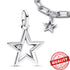 Authentic 925 Sterling Silver Star, Moon & Sun Charm
