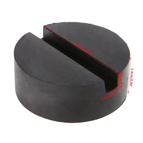 Car Lift Jack Stand Rubber Pads - Universal Slotted Frame Rail Adapter