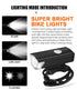 USB Rechargeable Bike Light Set