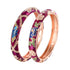 Enameled Flower Bracelet for Women – Elegant Bangle Jewelry