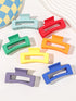 7 Pcs Big Hair Claw Clips – 3.4" Non-Slip Matte Square Clips