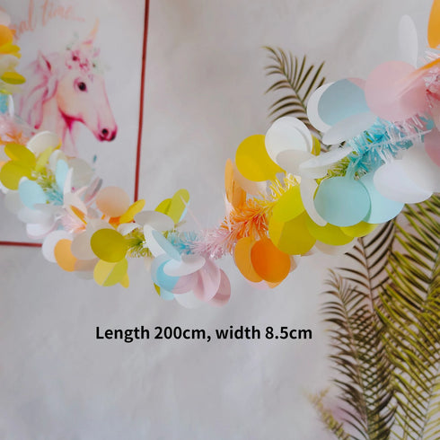 Lush 70.8" Faux Eucalyptus Garland with White Flowers