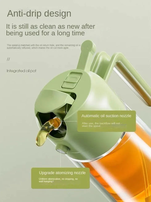 2-in-1 Air Spray Oil Dispenser Bottle for Cooking & BBQ