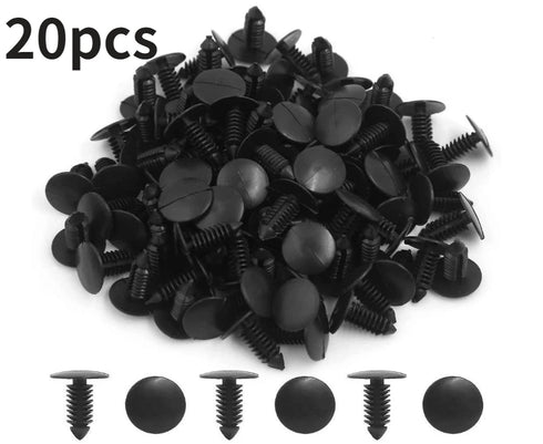 20/50Pcs 8mm Auto Fastener Clips for GM, Ford, Chrysler - Fender & Bumper Retainers