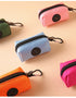 Canvas Dog Poop Bag Holder with Carabiner Clip