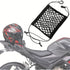 10"x11" Motorcycle Bungee Cargo Net with Hooks for Helmet & Luggage Storage