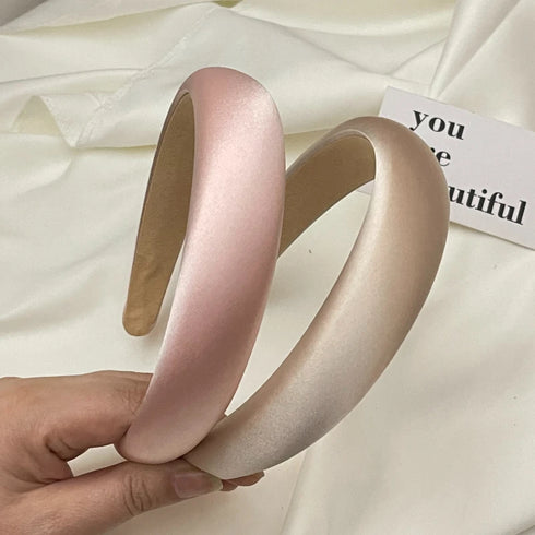 Satin Silk Hairband – Fashionable Hair Accessory for Women & Girls