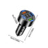 Digital Display Car Charger with 3 USB Ports, PD Fast Charging Adapter