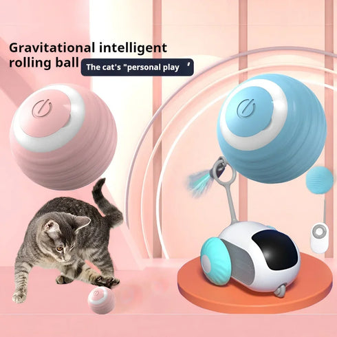 Smart Interactive Rolling Ball for Cats – Electronic Indoor Toy