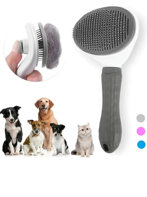 Self-Cleaning Pet Hair Comb