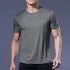 Men's Summer Quick Dry Gym T-Shirt - Oversized Fitness & Running Jersey