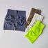 Colorful high-waist sports shorts featuring speed-drying fabric and hip-lifting design.