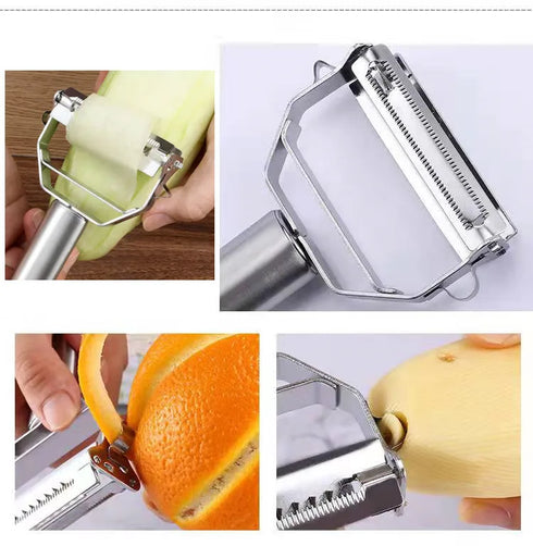 Stainless Steel Double-Head Vegetable Peeler for Fruit & Veggies