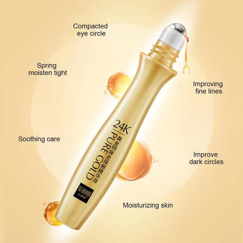 24K Gold Bright Eye Roller – Hydrating & Anti-Dark Circles